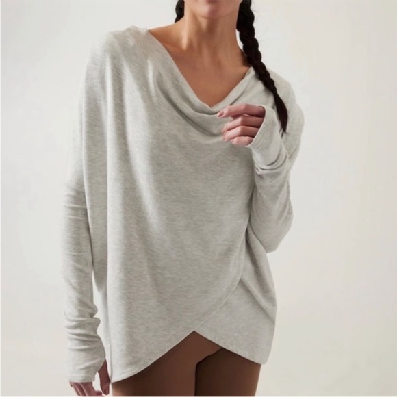 Athleta Tops - Athleta Purana Wrap Sweatshirt